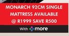 Cozy Nights Monarch 92cm Single Mattress