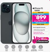 2 x Apple iPhone 15 128GB-On Red Flexi 170 + Red Flexi 90