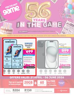 Game Cellular : 56 Years In The Game (21 April - 06 June 2026), page 1