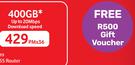 Vodacom Home Internet 400GB Deal Including Huawei 5G H155 Router & Free R500 Gift voucher