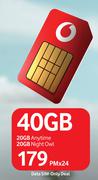 Vodacom 40GB Data Deal (Sim Only)