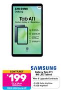 Samsung Galaxy Tab A11 4G LTE Tablet-On 15GB Data