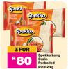 Spekko Long Grain Parboiled Rice-For 3 x 2Kg