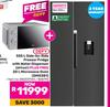 Defy 555L Side By Side Freezer/Fridge With Water Dispenser DFF647 Plus Free 20L Microwave Oven DMO38