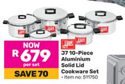 Hart J7 10 Piece Aluminium Solid Lid Cookware Set-Per Set