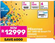 Hisense 85" UHD 4K Smart TV 85A60
