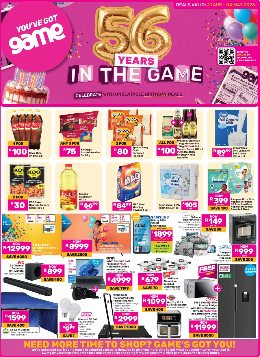Game : 56 Years In The Game (21 April - 04 May 2026)