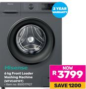 Hisense 6kg Front Loader Washing Machine WFVC6010T 