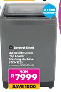 Bennett Read 22Kg Elite Clean Top Loader Washing Machine JCW125