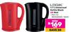 Logik 1.7Ltr Immersed Kettle (Black Or Red)-Each