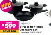 Mainstays 5-Piece Cookware Set-Per Set