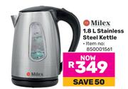Milex 1.8Ltr Stainless Steel Kettle 