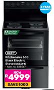 Defy Kitchenaire 600 Black Electric Stove DSS694