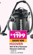 Hoover Wet & Dry Vacuum Cleaner HWD 20