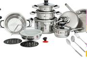 Tissolli Crown 21-Piece Stainless Steel Cookware Set-Per Set