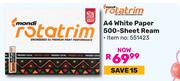 Rotatrim A4 White Paper 500-Sheet Ream