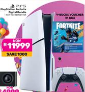 PS5 PlayStation Fortnite Digital Bundle
