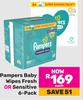 Pampers Baby Wipes (Fresh Or Sensitive) 6 Pack-Each