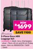 Travelwize 3-Piece Onyx ABS Luggage Set