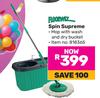 Floorwiz Spin Supreme Mop With Wash And Dry Bucket 818365