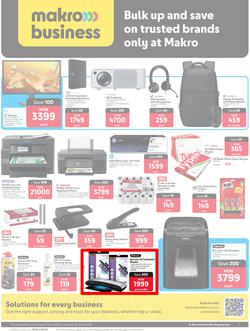 Makro Business : Bulk Up And Save On Trusted Brands Only At Makro (13 April - 28 June 2026), page 1