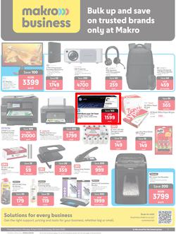 Makro Business : Bulk Up And Save On Trusted Brands Only At Makro (13 April - 28 June 2026), page 1