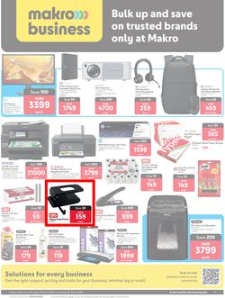 Makro Business : Bulk Up And Save On Trusted Brands Only At Makro (13 April - 28 June 2026), page 1