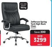 Jefferson Spring Tech High Back Chair