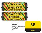 Garbie Super Saver Refuse Bags Roll 20s