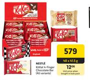 Nestle Kitkat 4 Finger Chocolate Bar-48 x 41.5g