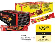 Nestle Large Barone Or Tex Chocolate Bars-40's