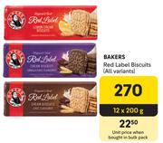 Bakers Red Label Biscuits-12 x 200g