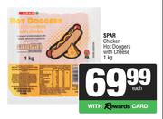 Spar Chicken Hot Doggers With Cheese-1Kg