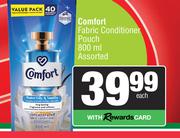 Comfort Fabric Conditioner Pouch Assorted-800ml