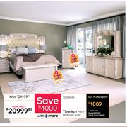 Titania 4 Piece Bedroom Suite Free Gift Chest Of Drawers + Free Blanket Box