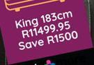 Sealy Belize King 183cm Base Set