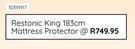 Restonic King 183cm Mattress Protector