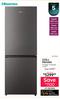 Hisense 223Ltr Metallic Fridge Freezer H310BIT