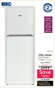KIC 170Ltr White Top Freezer Fridge KTF518-2WH