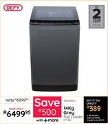 Defy 14Kg Grey Top Loader Machine DTL160