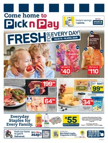 Pick n Pay Gauteng, Mpumalanga, Limpopo, Free State, North West & Northern Cape : Fresh For Every Day (13 April - 19 April 2026)
