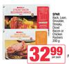 Spar Back, Lean, Shoulder Streaky, Diced Bacon Or Chicken Rashers-200g Per Pack