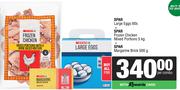 Spar Large Eggs 60s + Spar Frozen Chicken Mixed Portions 5kg + Spar Margarine Brick 500g-For All