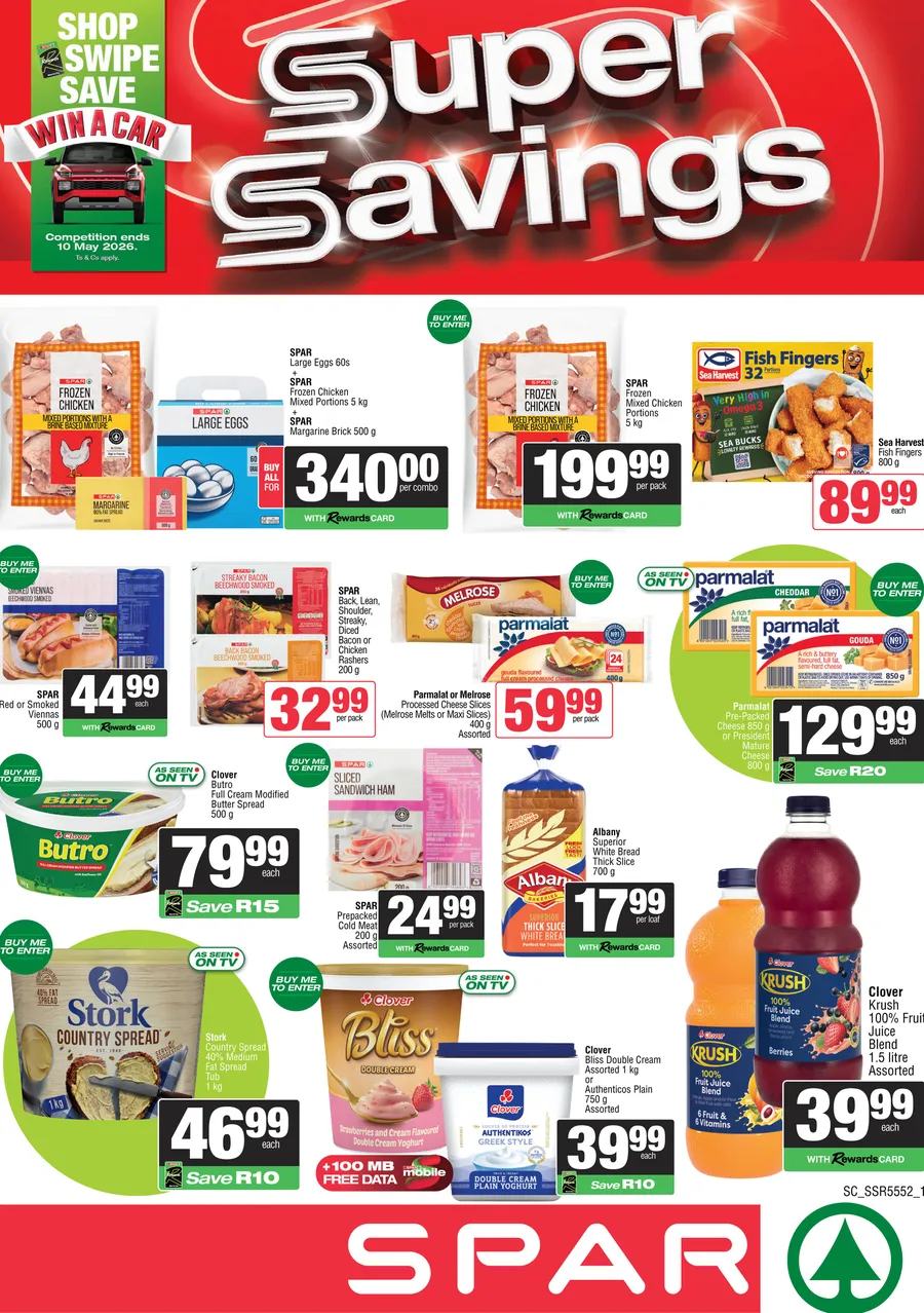 SPAR & SUPERSPAR Inland : Super Savings (22 April - 10 May 2026)