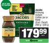 Jacobs Kronung Instant Coffee Jar Or Refill-200g/230g Each