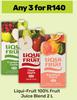 Liqui Fruit 100% Fruit Juice Blend-For 3 x 2L