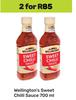 Wellington's Sweet Chilli Sauce-For 2 x 700ml