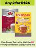 Five Roses Tea Latte,Matcha Or Freshpak Rooibos Cappuccino-For 2 x 10s