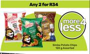 Simba Potato Chips Assorted-For 2 x 120g