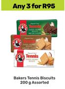 Bakers Tennis Biscuits Assorted-For 3 x 200g